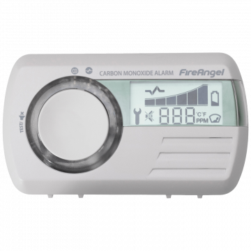 FireAngel Detektor Carbon monoxida, alarm, LCD display - CO-9D-INT