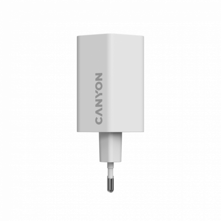 CANYON HEXAGON 65 GaN punjač 65W, 2xUSB-C PD i 1xUSB-A QC, EU bijeli