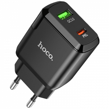 hoco. Punjač kućni, brzi, PD 20W, QC3.0 18W - N5 Favor Black