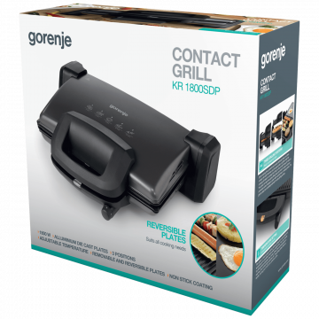 Gorenje Grill kontaktni, snaga 1800W - KR1800SDP