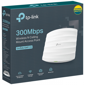 TP-LINK Wireless N Access Point, 300Mbps, 2.4GHz - EAP115