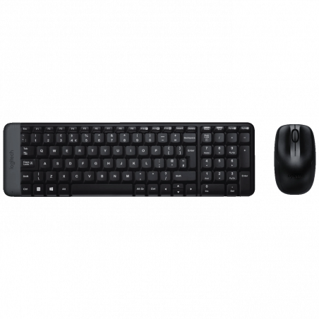 Logitech Tastatura + miš, bežični set, 2.4 GHz - MK220 Black