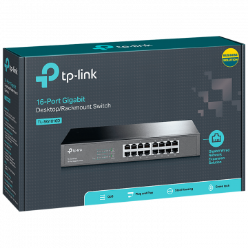 TP-LINK 16-Portni switch, 16x10/100/1000 Mbps - TL-SG1016D