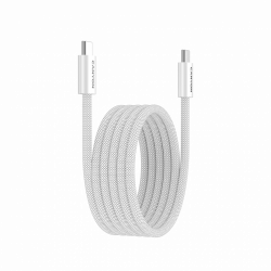 CANYON OnWire 60MG USB-C kabel 60W, magnetni, pleteni, 1m, bijeli