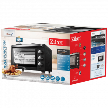 Zilan Mini pećnica sa grilom + ventilator,  28 l, 3200 W, crna - ZLN0997