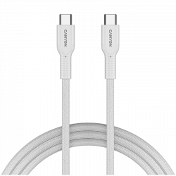 CANYON OnWire 60CL USB-C kabel 60W, 1m, bijeli, pleteni