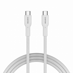 CANYON OnWire 60CL USB-C kabel 60W, 1m, bijeli, pleteni
