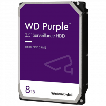 Western Digital Hard disk 3,5", 8TB, Caviar Purple, pog. za video nadzor - WD84PURZ