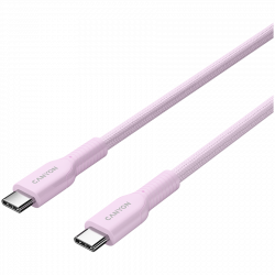 CANYON OnWire 60CL USB-C kabel 60W, 1m, pleteni, roze
