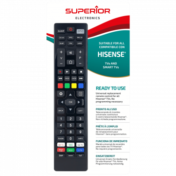 Superior Daljinski upravljač za Hisense TV i Smart prijemnike - RC HISENSE