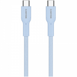 CANYON OnWire 60CL USB-C kabel 60W, pleteni, 1m, Light Blue