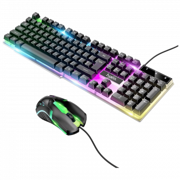 hoco. Tipkovnica+miš, gaming set, RGB osvjetljenje, USB - GM11
