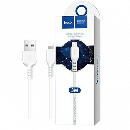 hoco. USB kabl za iPhone , Lightning kabl, dužina 3 met. - X20 Flash Lightning 3m