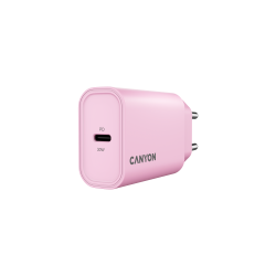 CANYON OnCharge 30CL punjač 30W USB-C PD, EU utikač, pink