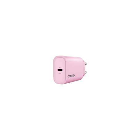CANYON OnCharge 30CL punjač 30W USB-C PD, EU utikač, pink