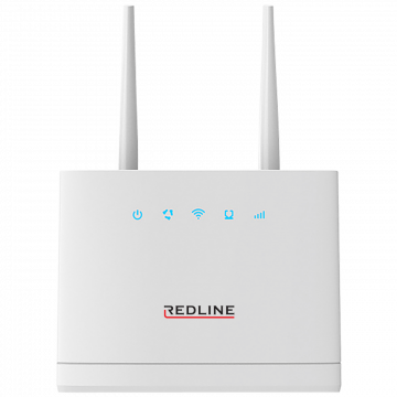 REDLINE Wireless N Router, 4G LTE, 2 port, 300 Mbps, 2 x MiMO antena - LTE-12