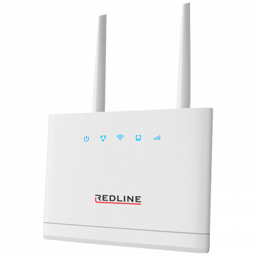 REDLINE Wireless N Router, 4G LTE, 2 port, 300 Mbps, 2 x MiMO antena - LTE-12