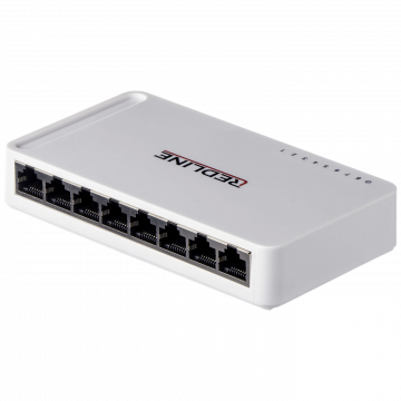 REDLINE 8-portni mrežni switch, 10/100/1000Mbps - RL-S2008G