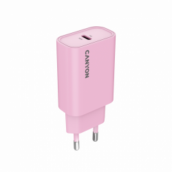 CANYON OnCharge 30CL punjač 30W USB-C PD, EU utikač, pink