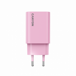 CANYON OnCharge 30CL punjač 30W USB-C PD, EU utikač, pink