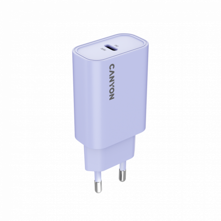 CANYON OnCharge 30CL Max Power 30W punjač sa 1xUSB-C PD, EU, ljubičasti