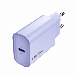 CANYON OnCharge 30CL Max Power 30W punjač sa 1xUSB-C PD, EU, ljubičasti