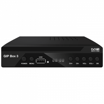 Golden Interstar Prijemnik zemaljski, DVB-T2, H.265, HDMI, SCART - GIP Box 3