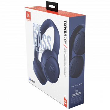 JBL Slušalice, bežične, Bluetooth, boja plava - T510BT Blue