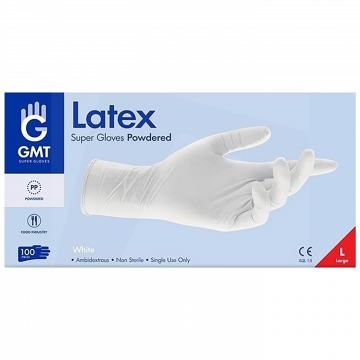 GMT Rukavice, latex, S veličina, 100 kom. - Latex Supergloves. Size: S