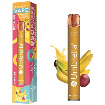 Umbrella Cigareta elektronska, jednokratna,  Banana Cherry 20 mg - 850 Puffs Banana Cherry 20 mg