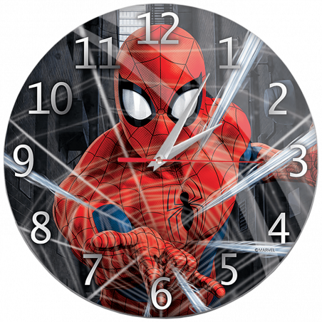 Marvel Zidni sat, Marvel Spider Man - Gloss wall clock Spider Man 001