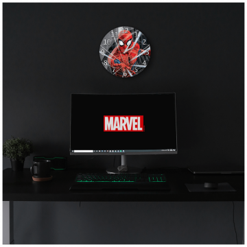 Marvel Zidni sat, Marvel Spider Man - Gloss wall clock Spider Man 001