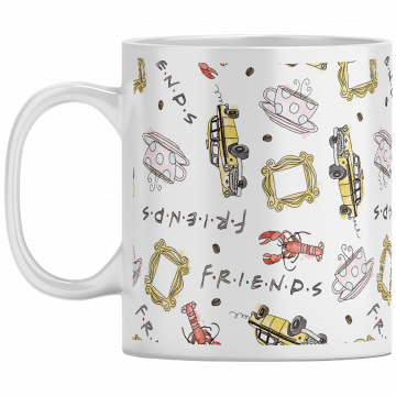 Friends Šolja, Friends, 330 ml - Friends 041 Friends Black mug