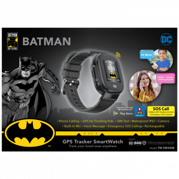 DC Pametni sat, Batman, GPS, SIM card slot, IP67 - BATMAN GPS Tracker SmartWatch