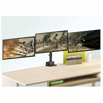 Maclean Stolni nosač za 3 LCD monitor, 17 "- 27", 2 x USB3.0 port - MC-811