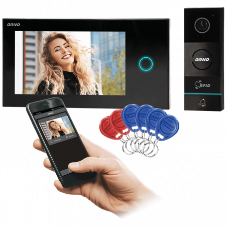 Orno Video interfon 7", set, Appos - OR-VID-WI-1068/B