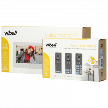Vibell Video interfon, 7" LCD, Noveo, set - OR-VID-EX-1057/B