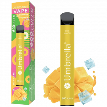 Umbrella Cigareta elektronska, jednokratna, Iced Mango 20mg - 600 Puffs Iced Mango 20mg