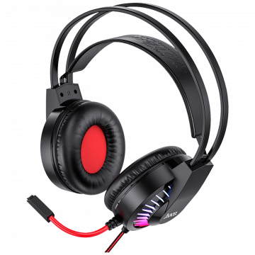 hoco. Slušalice sa mikrofonom, gaming, 3.5 mm / USB, LED - W105 Joyful