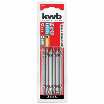 kwb Set dvostranih nastavaka za odvijač, 100 mm, 6 kom - 120910