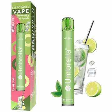Umbrella Cigareta elektronska, jednokratna,  Mojito 20 mg - 850 Puffs Mojito 20 mg