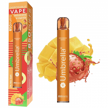 Umbrella Cigareta elektronska, jednokratna, Strawberry Mango 20 mg - 850 Puffs Strawberry Mango 20 mg