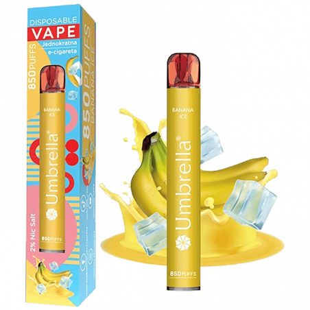 Umbrella Cigareta elektronska, jednokratna,  Banana Ice 20 mg - 850 Puffs Banana Ice 20 mg