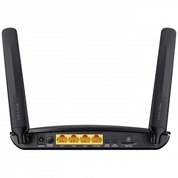 TP-LINK 3G/4G LTE Wireless N Router, 4 porta, microSIM slot, 300Mbps - TL-MR6400