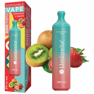 Umbrella Cigareta elektronska, jednokratna, Strawberry Kiwi 20mg - 3000 Puffs Strawberry Kiwi 20mg