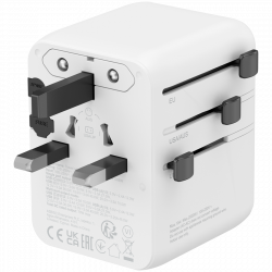 CANYON Travel Adapter OnTour 70 putni adapter EU/UK/US/AUS 70W, bijeli