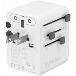 CANYON Travel Adapter OnTour 70 putni adapter EU/UK/US/AUS 70W, bijeli