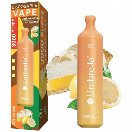 Umbrella Cigareta elektronska, jednokratna, Lemon Tart 20mg - 3000 PUFFS Lemon Tart 20mg