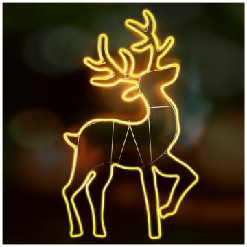 home Dekorativna rasvjeta, LED neonska figura, jelen - NEON 4