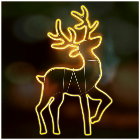 home Dekorativna rasvjeta, LED neonska figura, jelen - NEON 4
